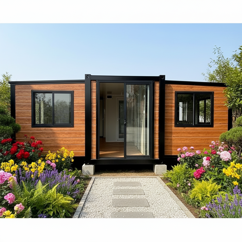 Hot Sale Customized 20ft 2 Bedrooms Luxury Home Expandable Container House With Steel Sandwich Panel For Outdoor Use