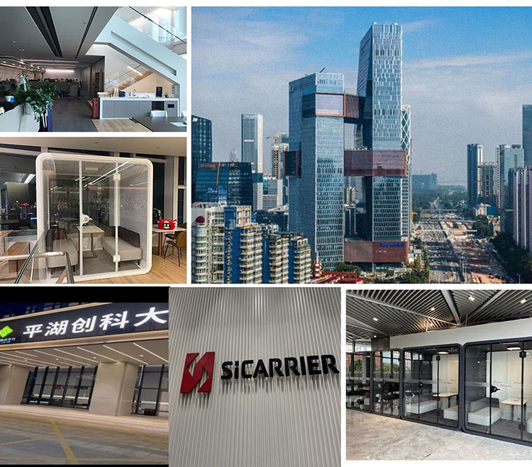 Soundproof Sleeping Pod, Solid Wall & Glass Office Partition With Roof Prefabricated House for Office KTV Bar Hotel Resthome