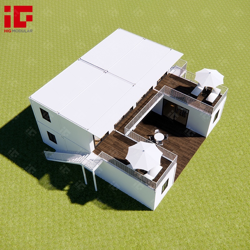 Fully Upgraded Customized Luxury Modular Villa Hotel Ready to Live Scenic Prefab 2 Storey Container House Home