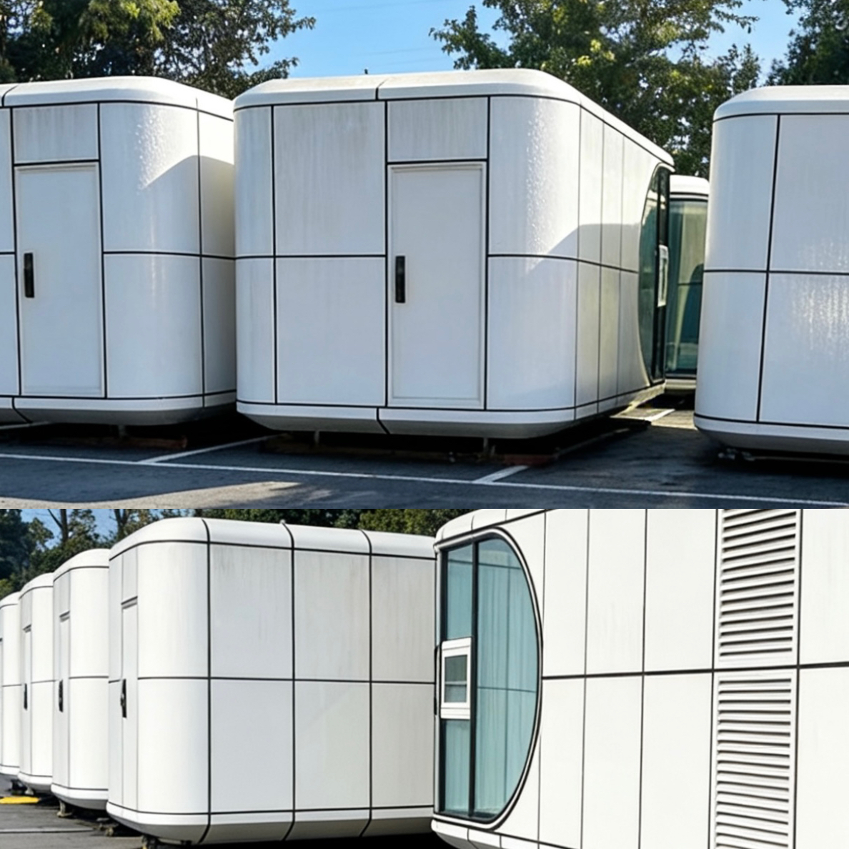 Solar Container House Space Capsule Modern Design Luxury Apartment Hotel Use Prefabricated Eco-Friendly Durable