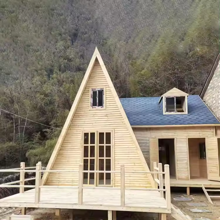 Cymdin Outdoor Modern Style Prefabricated Mobile Home Small House Hot Sale Expandable Luxury Small Triangle House Villasa