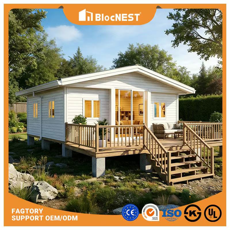 2 Bedroom Expandable Prefabricated House Foldable Modular Home with Bathroom Kitchen for Living Rental