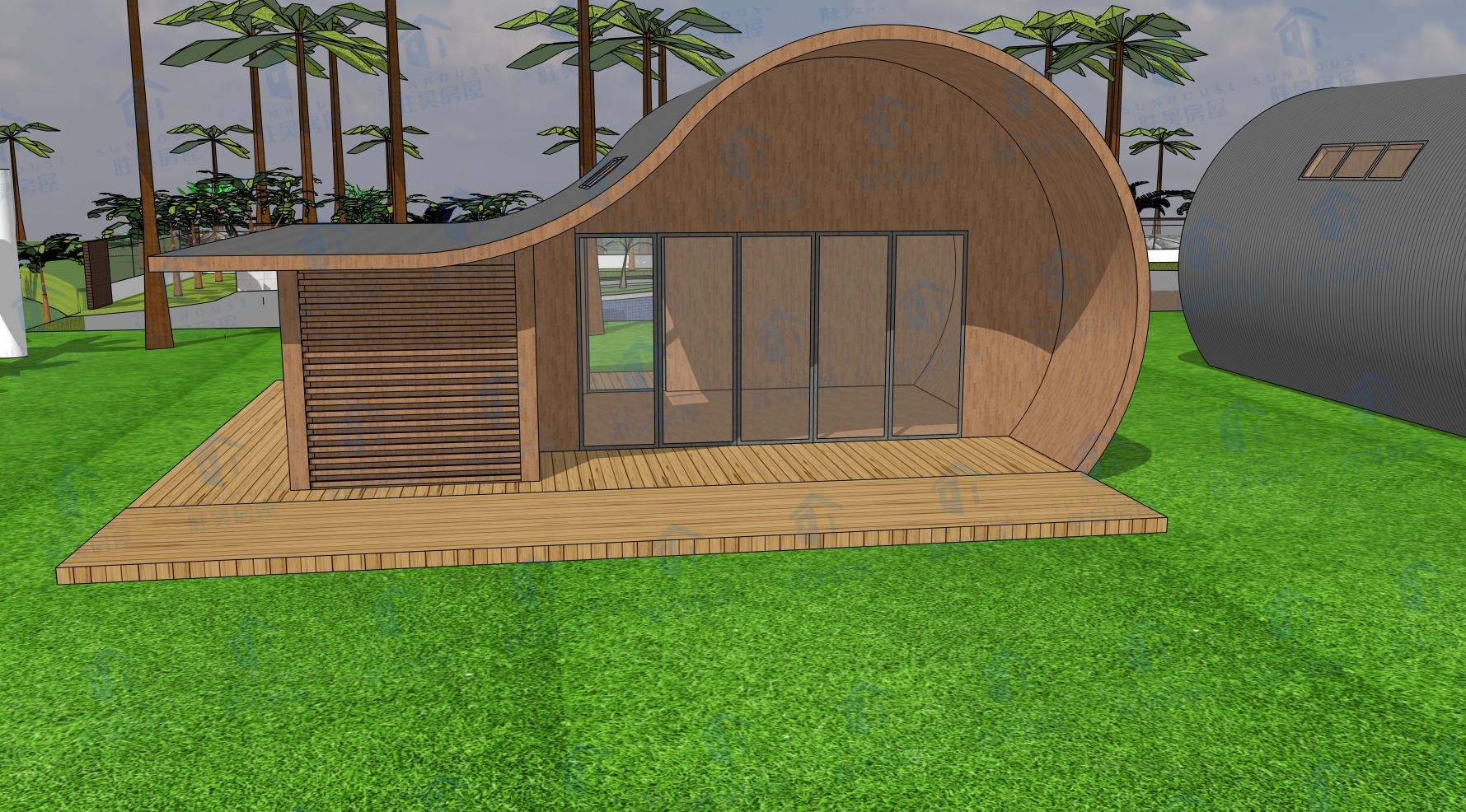 Beachfront Hotel Houses Fast Build Light Steel Structure Hotel &amp; Villa Tiny House with Steel Structure Buildings