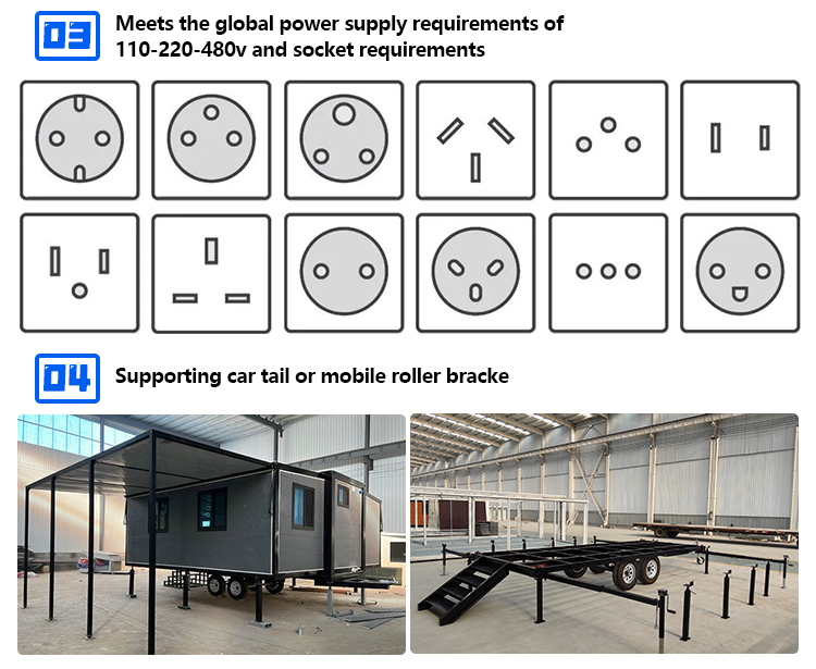 Factory Customized Prefabricated Villa 20Ft 30Ft 40Ft Expandable Container House 2 3 4 Bedroom Prefab Modular Home