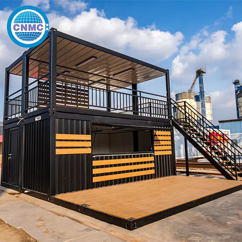 Container Houses 3 Rooms Sound Proof Light Weight Durable for Mountain Cabin Countryside Retreat