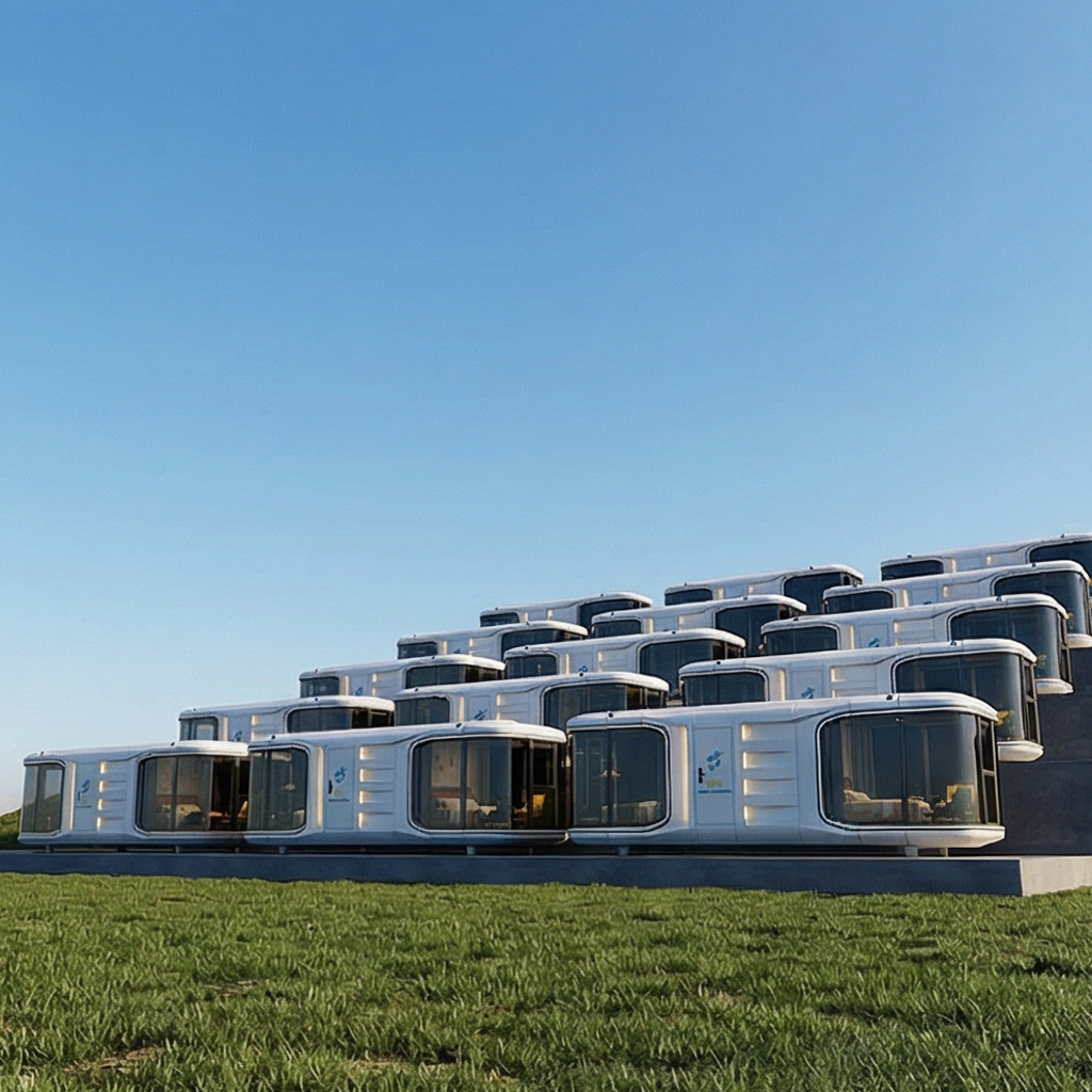 Premium Aviation Aluminum Space Capsule Cabin Durable Prefab Modular Home for Mountain Resorts