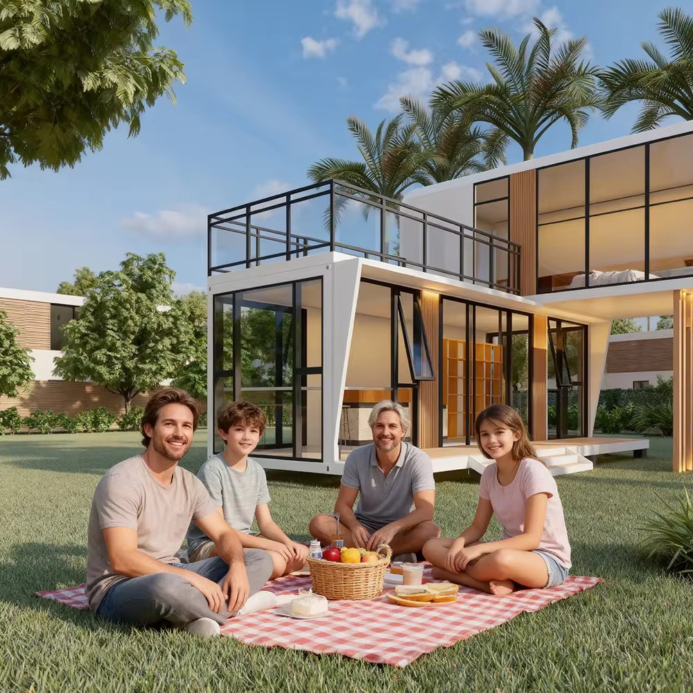 Beidou Modern Luxury Double-Decker Space Capsule Residences 2-Bedroom Waterproof Prefabricated Steel Structure Container Houses