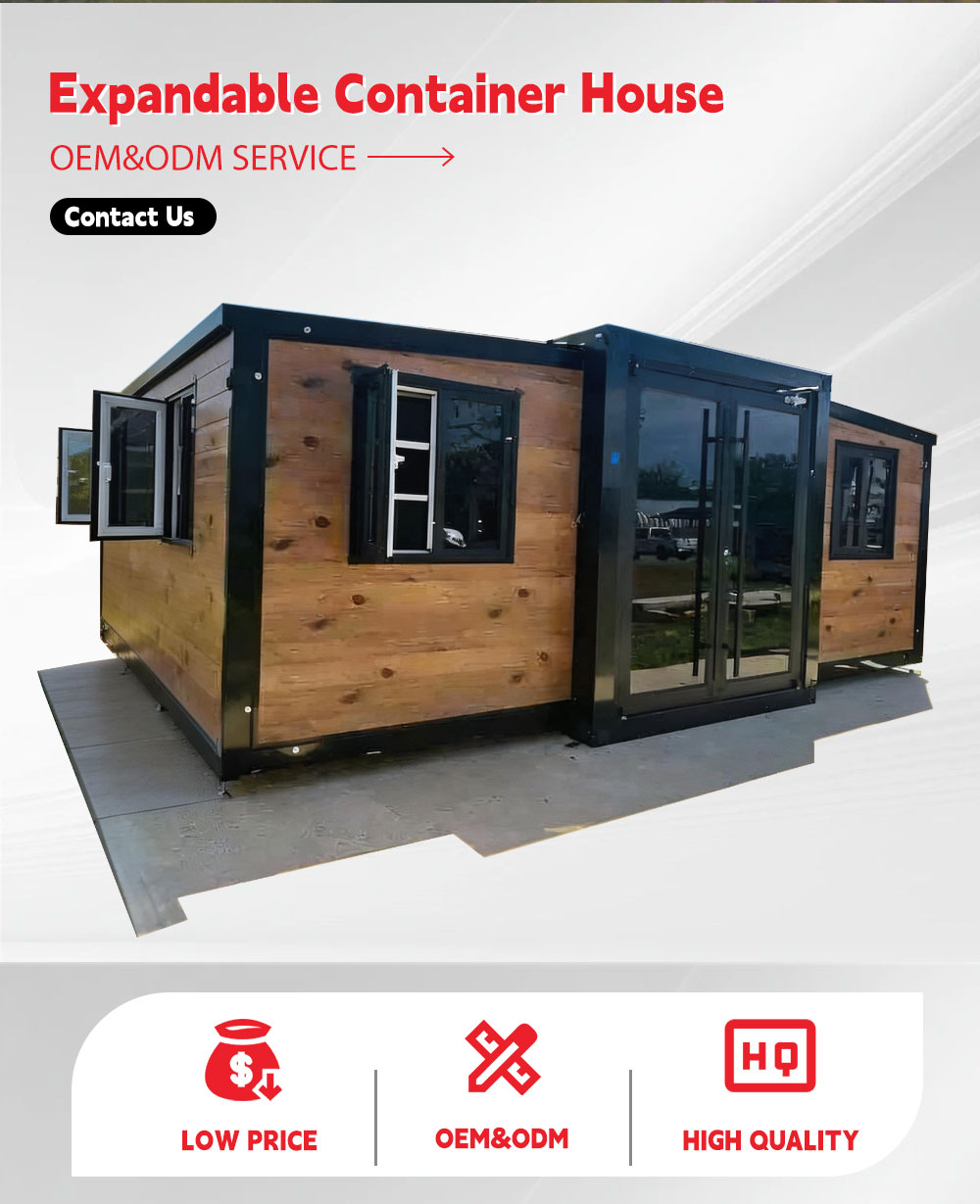 ISO Verified 40ft Luxury Prefab Villa Expandable Container House 3 Bedroom Modular Movable Home for Modern Resort Living