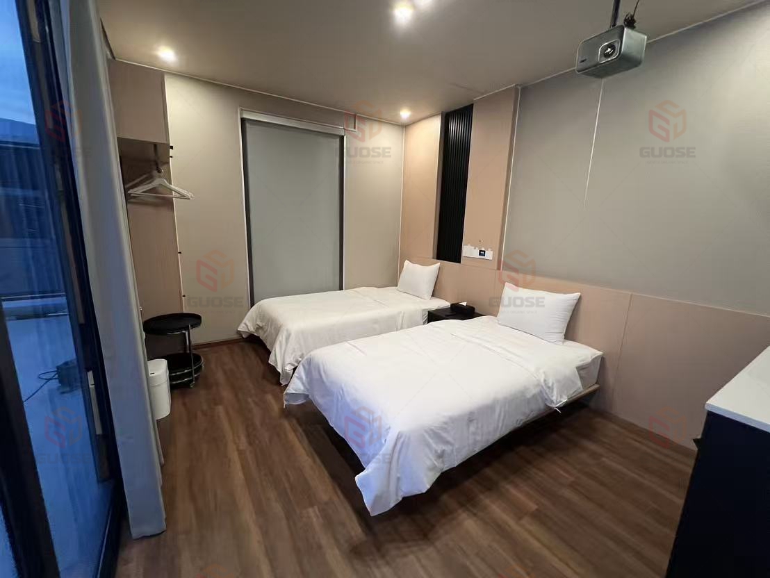 Tech Integrated Smart Capsule House Modern Pod Home with IoT Connectivity for Smart Hotel and Digital Living