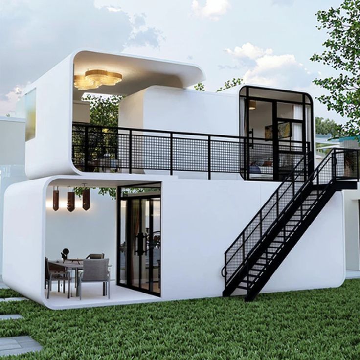 Mobile Prefab Capsule House Off Grid Tiny Home With Solar Ready For RV Park Glamping