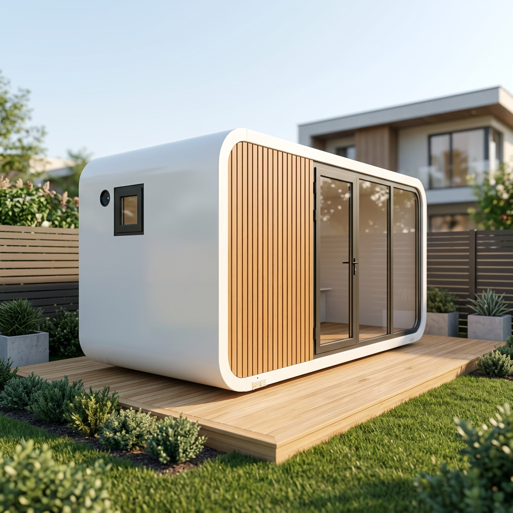 Modern Apple Cabin Glamping Pod Prefabricated Tiny Home Luxury Guest House Mobile Living Pod for Resort and Eco-Hotel