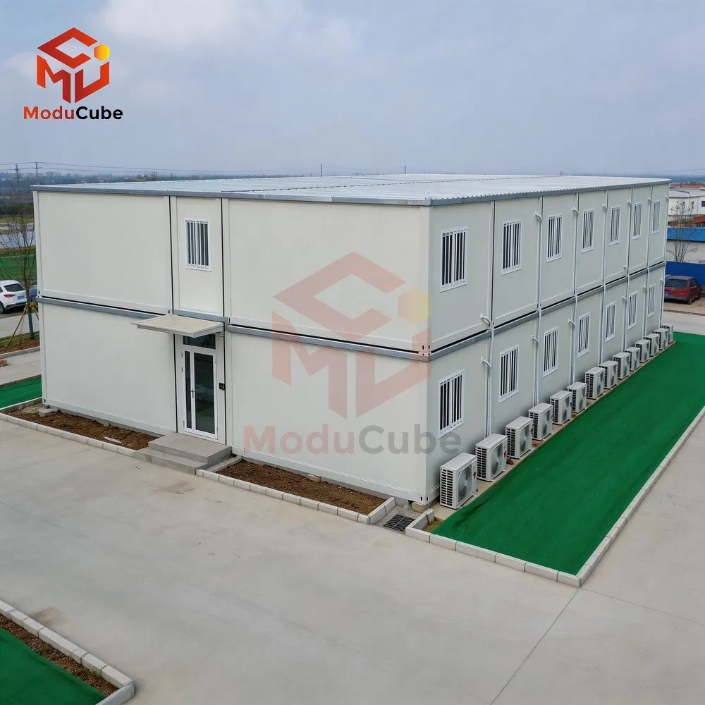 Modern Flat Pack Modular Home with Large Balcony for Family Permanent Residence