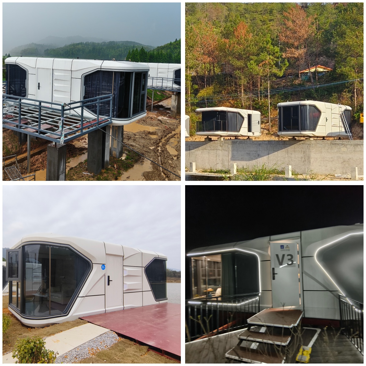 Outdoor Smart Voice Control Space Capsule House Luxury Anti-corrosion Durable Prefabricated Modular Mobile Home