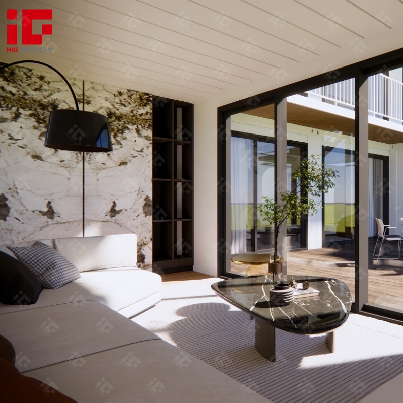 Fully Upgraded Customized Luxury Modular Villa Hotel Ready to Live Scenic Prefab 2 Storey Container House Home