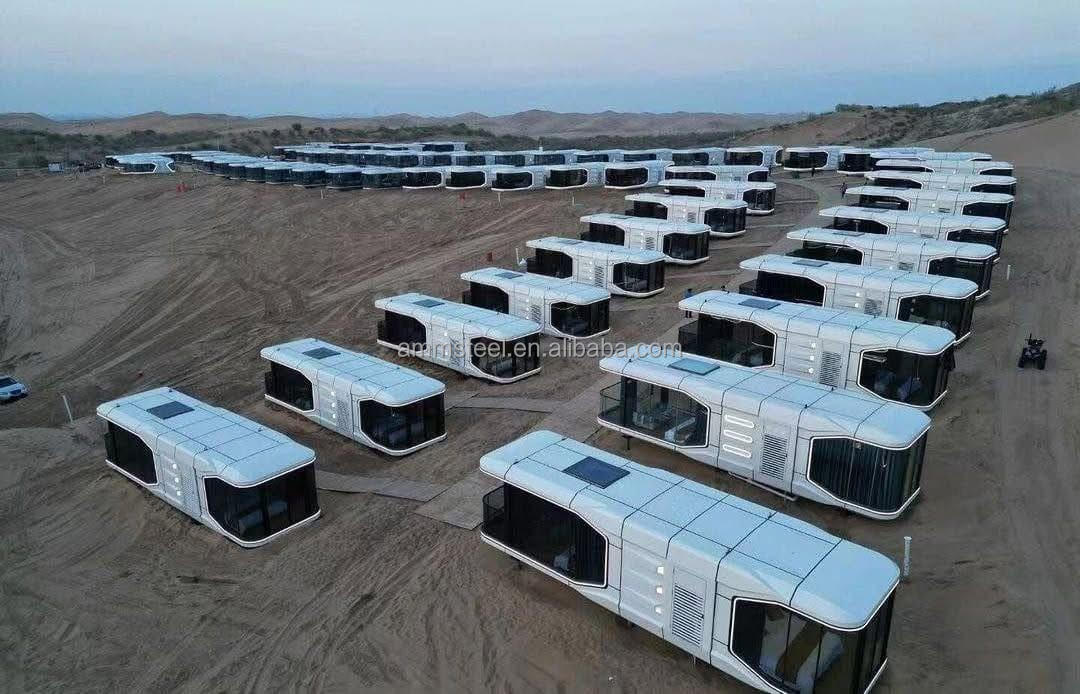 Modern Fashion Luxurious Design Camping Capsule Prefabricated Houses Capsule House Space Capsule With Intelligent System