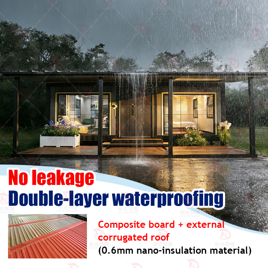 BDMS Luxury 20-40ft Expandable Container Home Prefab House Steel Sandwich Panel Modern Eco-Friendly Apartment Hotel Villa Use