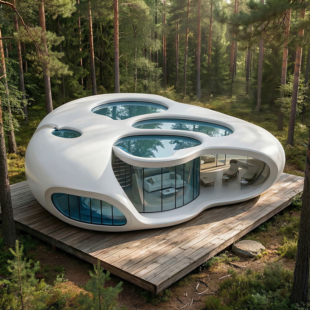 High-End Aluminum Prefab Eco-Friendly Durable Modern Capsule House Modular Cabin