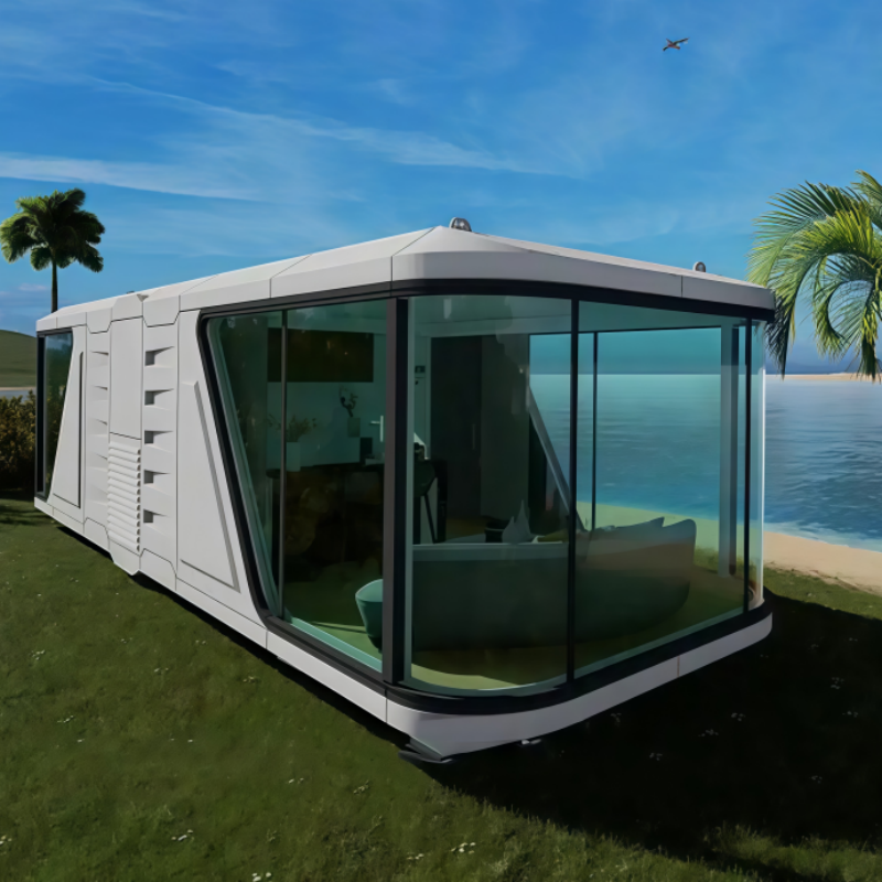 Sustainable High End Mobile Space Capsule Cabin Prefab Resort Mountain Accommodation Modular Construction Project
