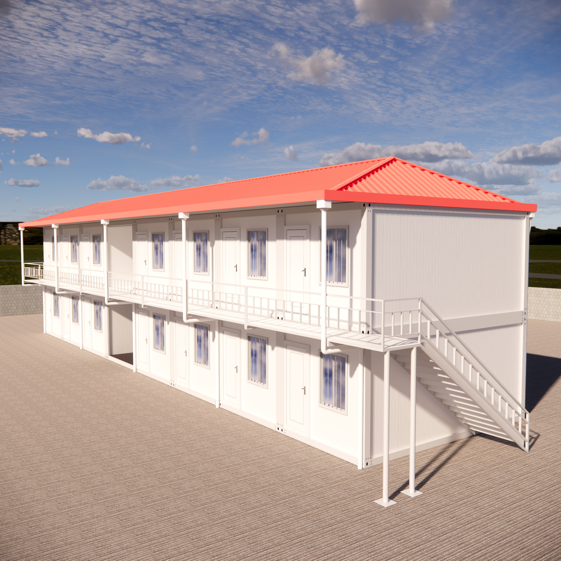 Rapid Install Waterproof Steel Structure Container House For Farmhouse Apartment Villa Hotel-Modern Design 20-30 Years Life Span