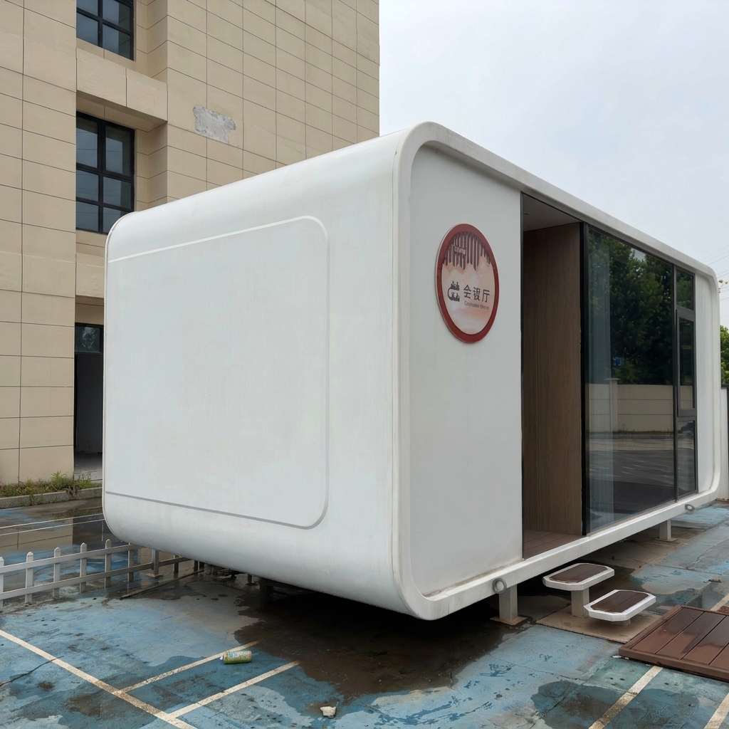 20ft or 40ft Modular Smart Container Home Luxury Prefab Tiny House for Office Studio or Vacation Cabin