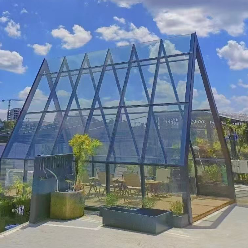 Customized Aluminum Sunroom Glass House Four Season Solarium Insulated Patio Backyard Prefab Winter Garden Room