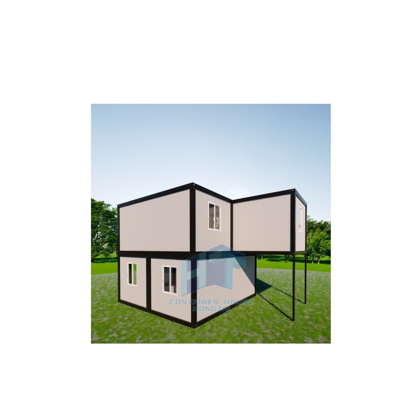 CE Marked Modular Prefab House White Container Home with Outdoor Stairs for Coastal Resorts &amp; Mountain Cabins Made of Steel