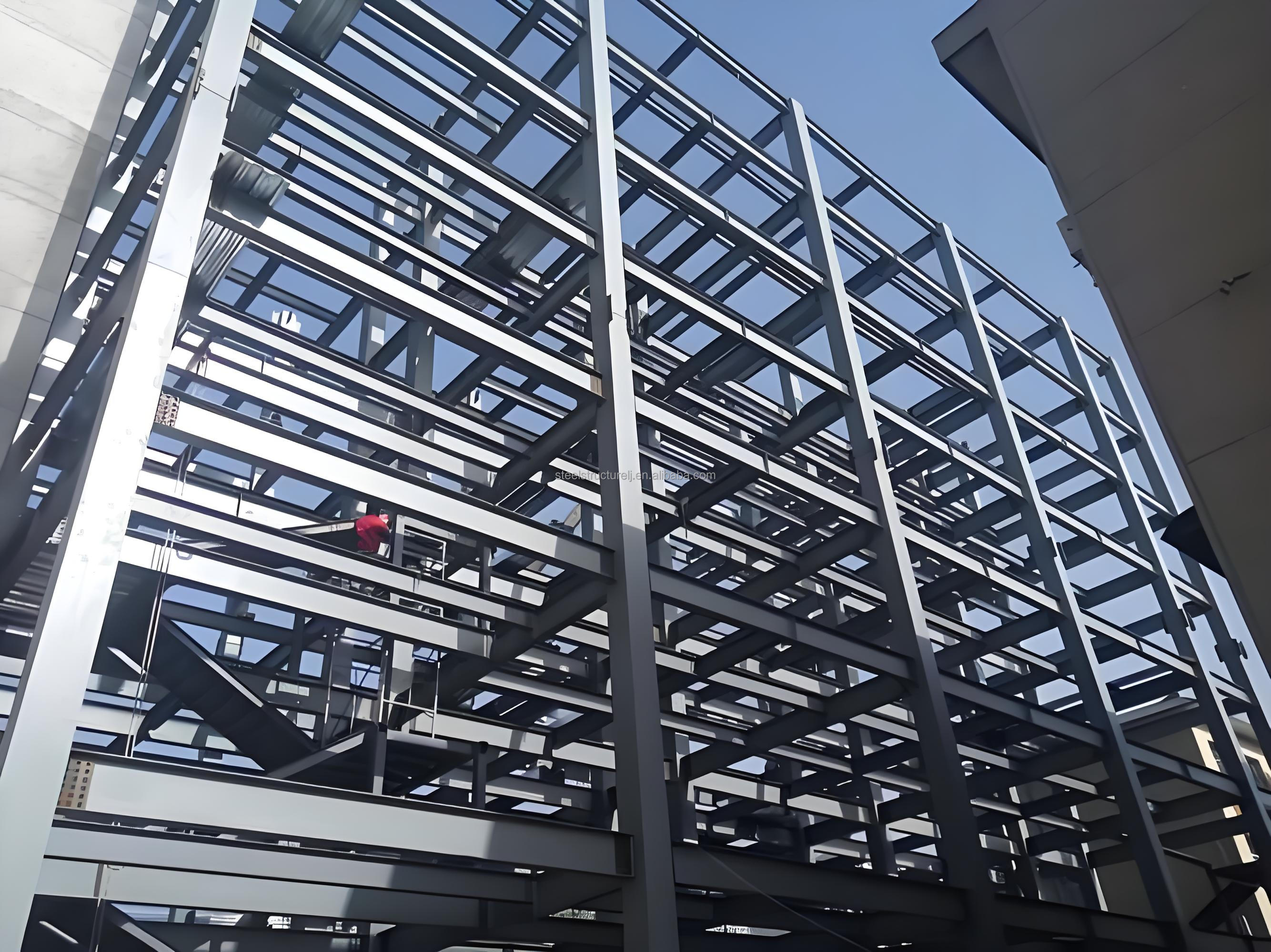 Hise-rise Luxurious Modern Multi-Story Prefabricated Steel Structure Commercial Residential Hotel Building Integration Prefab