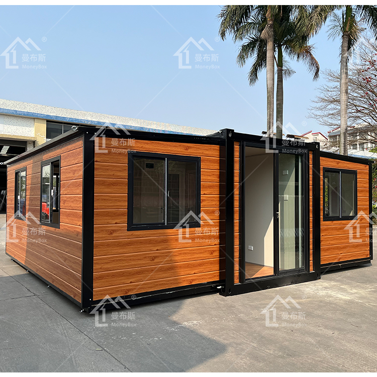 Hot Sale Customized 20ft 2 Bedrooms Luxury Home Expandable Container House With Steel Sandwich Panel For Outdoor Use