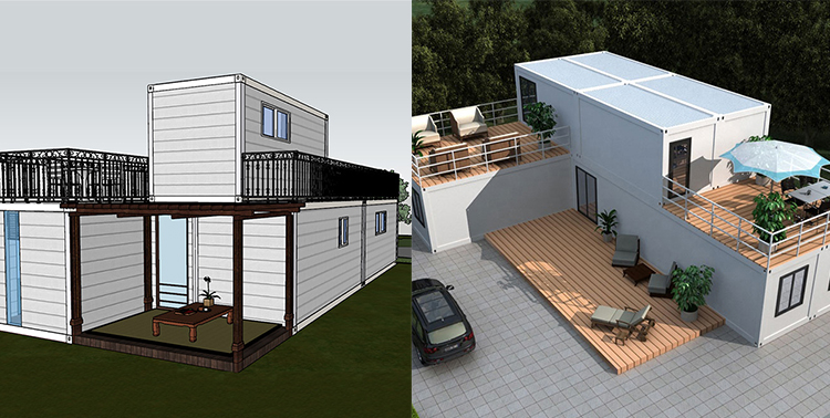 Finished Two-Storey Container Project