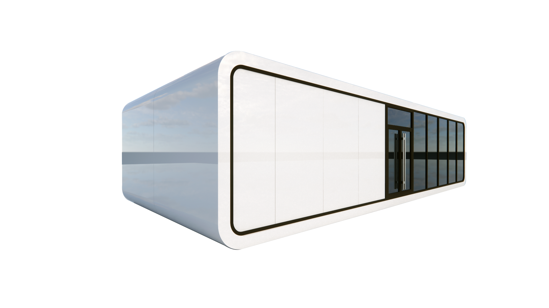 Customized Modular Design Prefab Office Pod Expandable Container For Outdoor Living And Working Prefab House For Apple Cabins