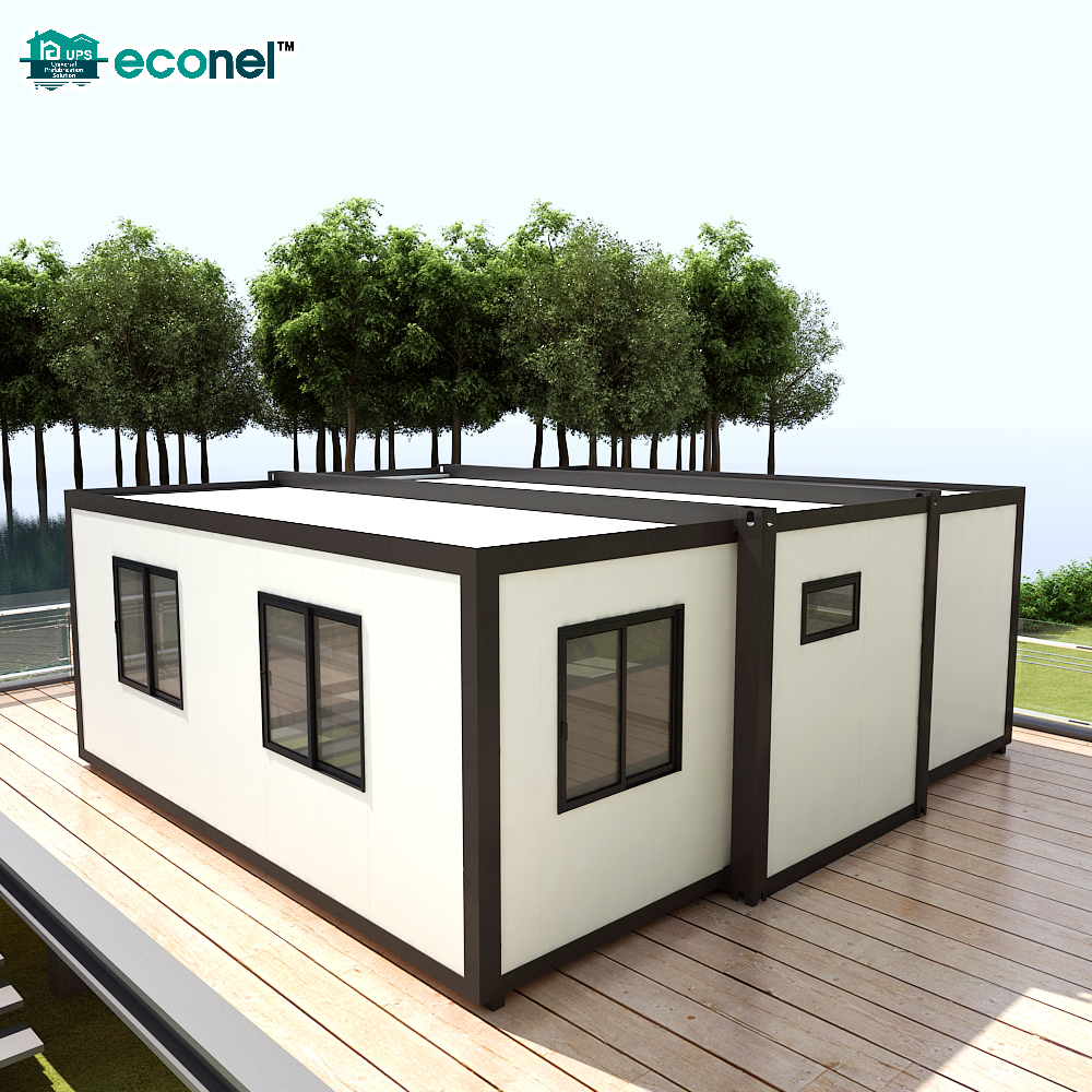Luxury 3-4 Bedroom Expandable Container House 20ft 40ft Mobile Tiny Prefabricated Steel Villa Luxury Folding Mobile Tiny House