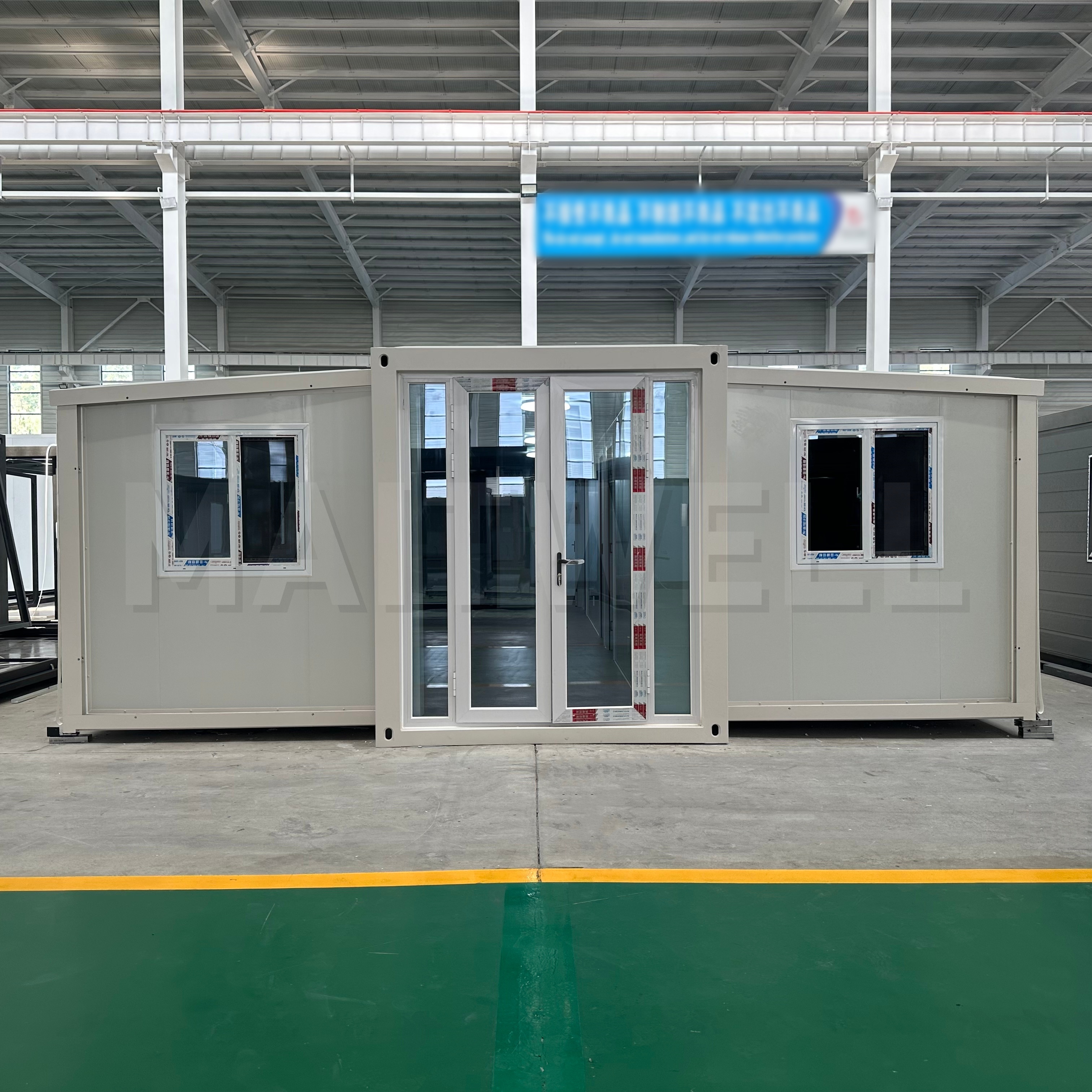 Portable Design Expandable Container House 2 Bedroom Prefab Modular Home Quick Install Turnkey Steel Frame CE ISO
