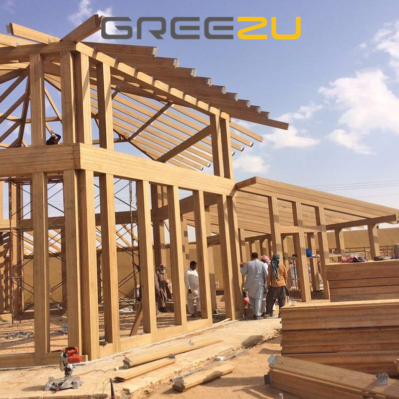 Luxury Fire-proof Modular Bamboo Prefab Houses Cost-efficient Kit Mobile Bamboo Bungalow Wooden Design Garden Studio House