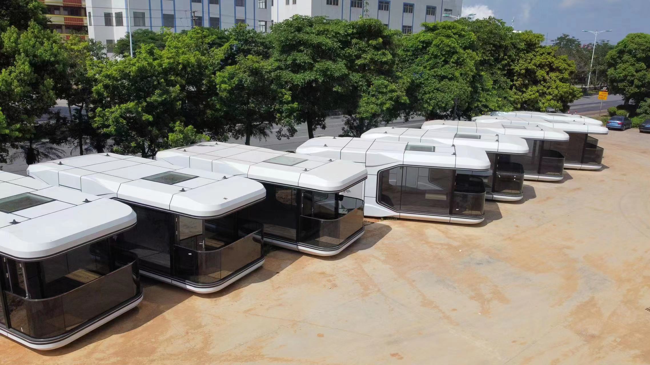 Smart Prefabricated Space Capsule House Galvanized Steel Frame Mobile Modular Home For Hotel Resort Villa Outdoor Living