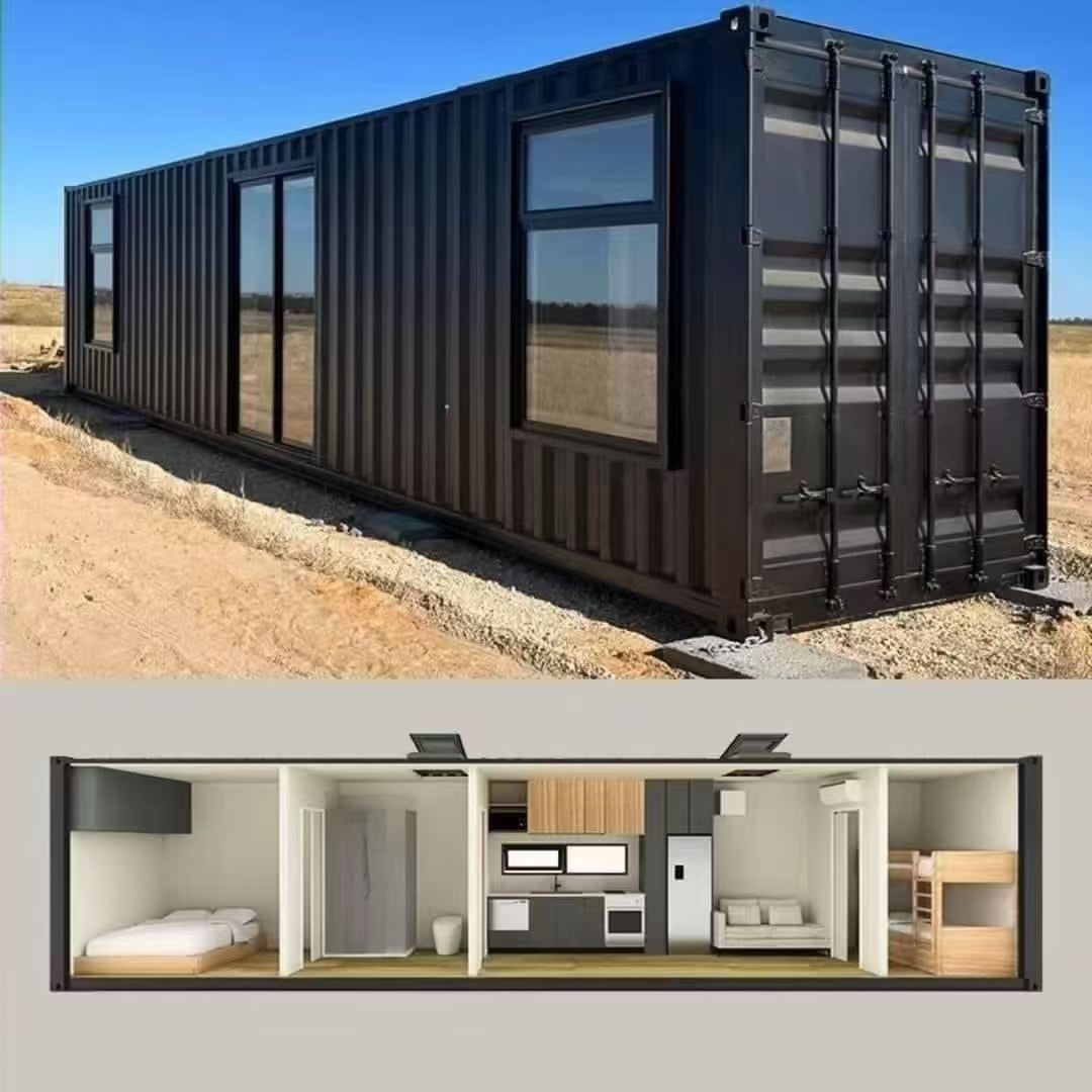 High Quality Luxury 1 &amp; 2 Story Prefab Container House Maison Prfabrique Shipping Container Tiny Home