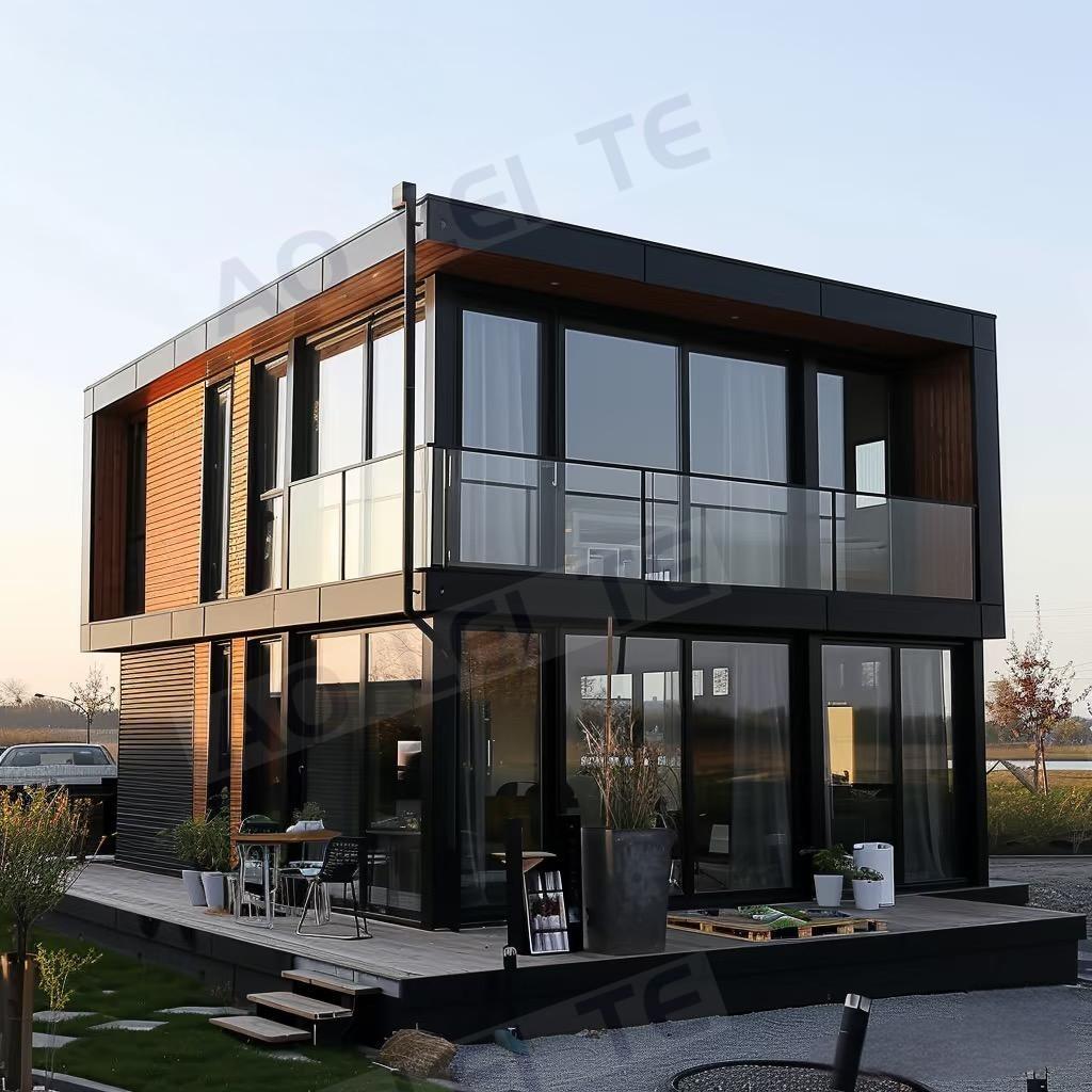 Modern Luxury Tiny House Kit Mini Prefabricated Light Steel Structure Eco-Friendly Prefab House