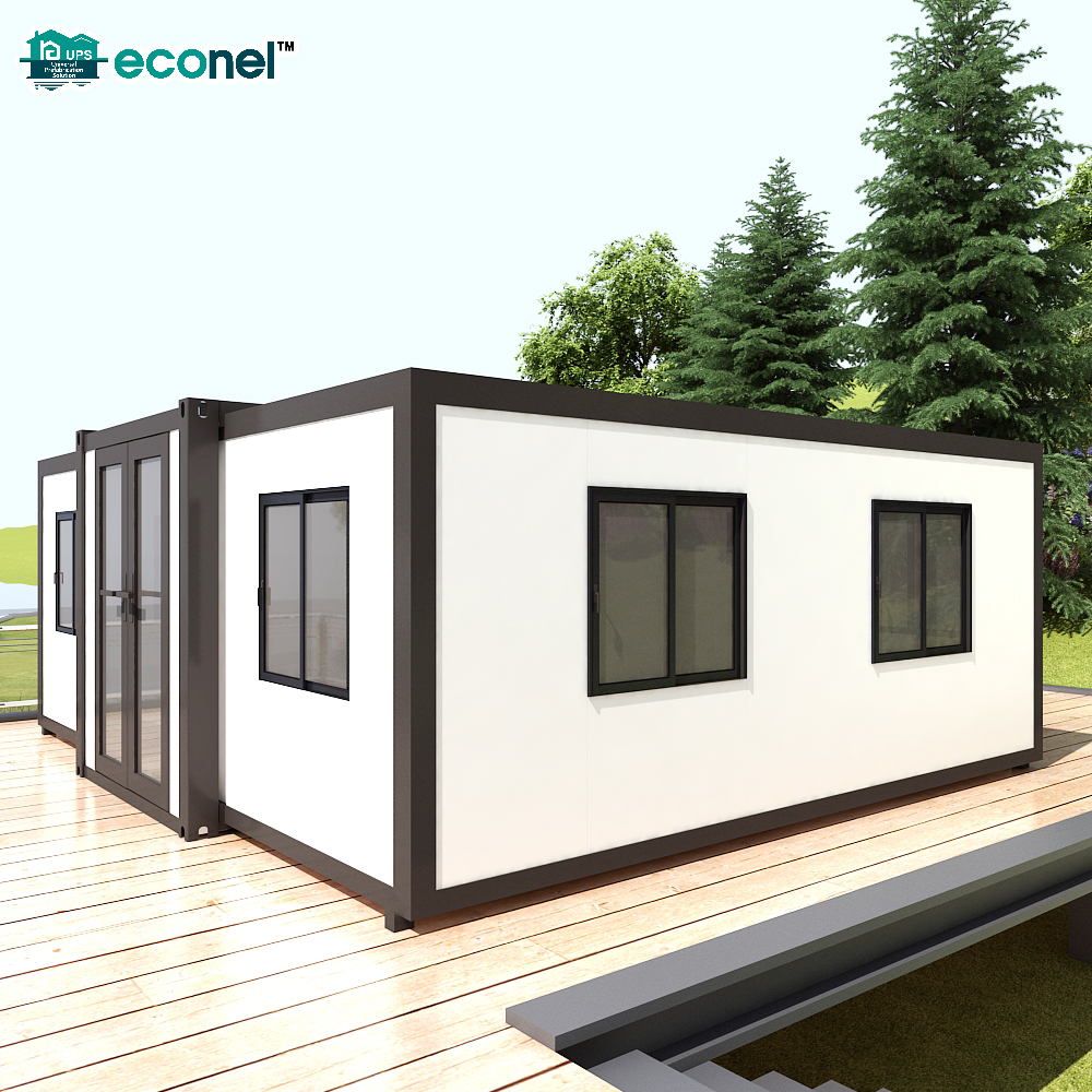 Luxury 3-4 Bedroom Expandable Container House 20ft 40ft Mobile Tiny Prefabricated Steel Villa Luxury Folding Mobile Tiny House