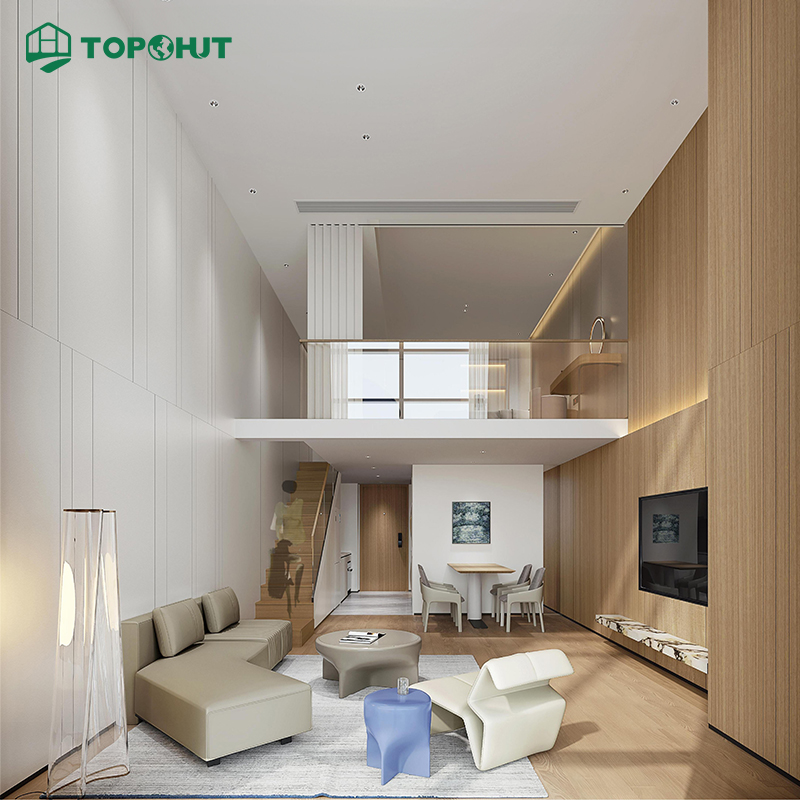 TOPOHUT Apartments House Furnishing Solution Customized LOFT Apartment Furniture Turnkey Package For CBD High-Rise Apartment