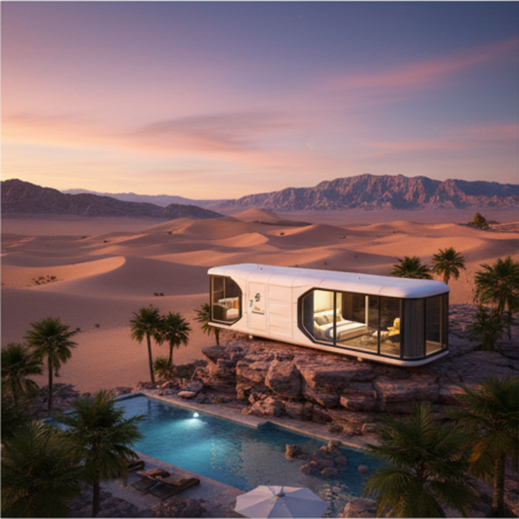 Eco-friendly Luxury Prefab Portable Capsule House
