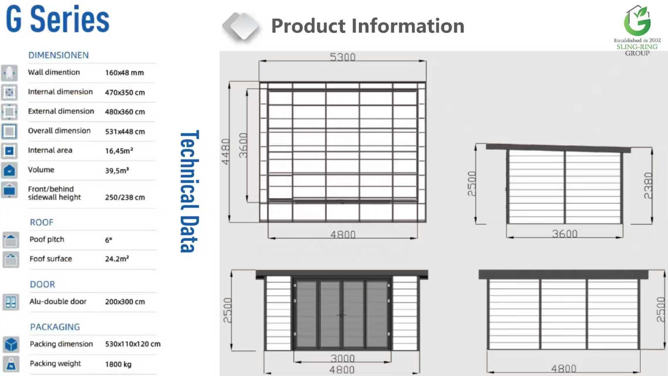 G-Series Luxury Garden Studio: Fully Movable Modular Kit, Eco-Friendly WPC Composite, and Design Customization Available
