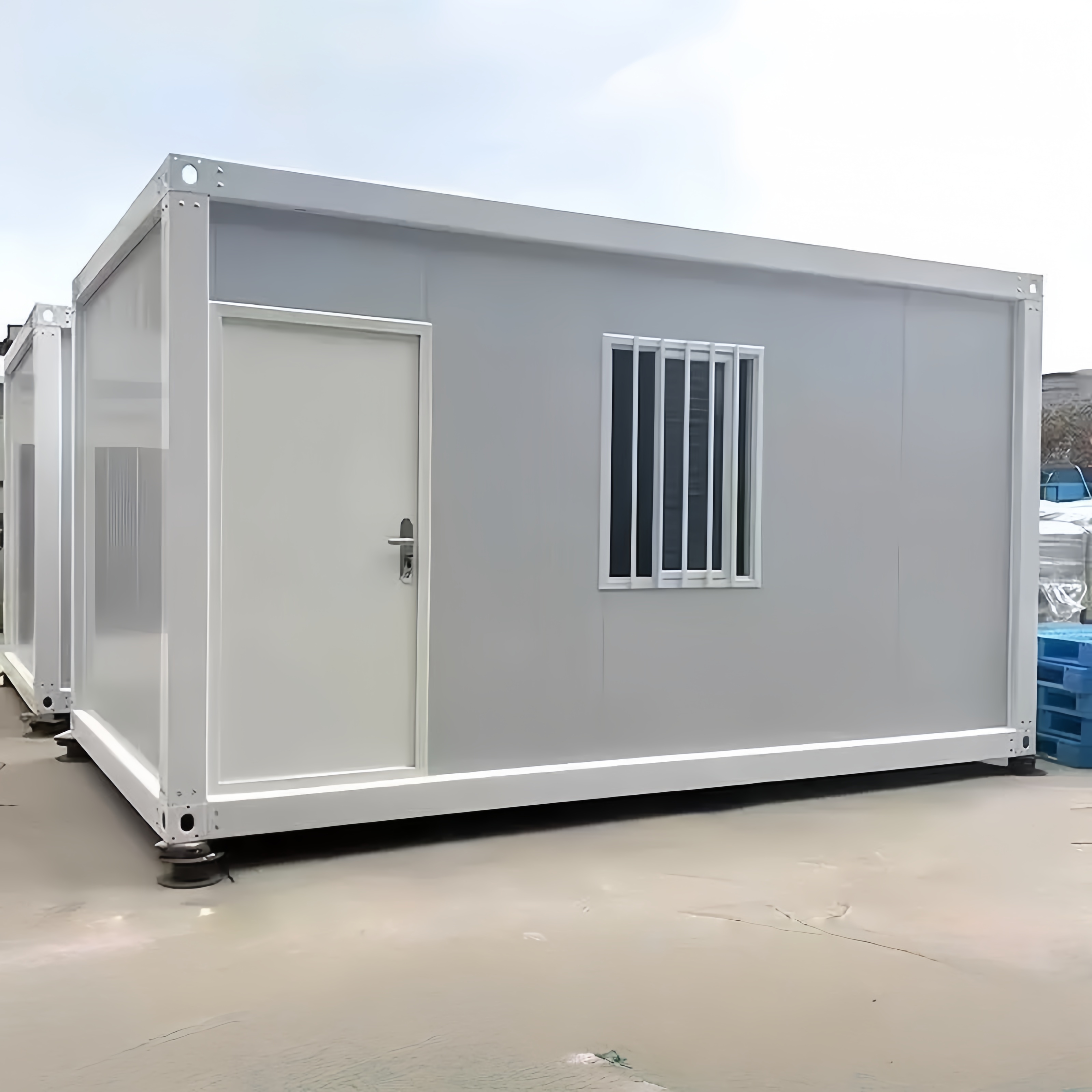 20ft Prefabricated Container Van House Custom Steel Farmhouse Design Multi-story Capable Sale Philippines Dubai Europe Container