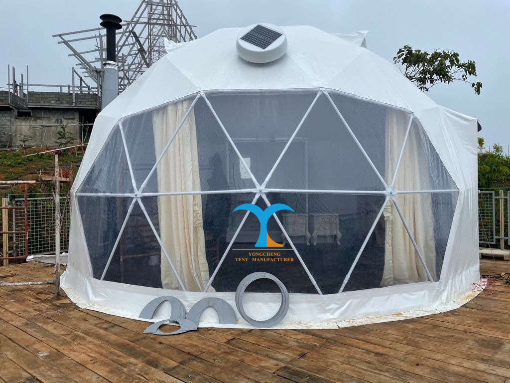 Outdoor Dome Tent Structure Detailed View