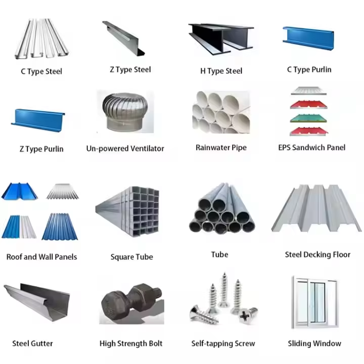 Low-cost High Quality Prefabricated Steel Structure Warehouse Building Prefab Building Kits In China