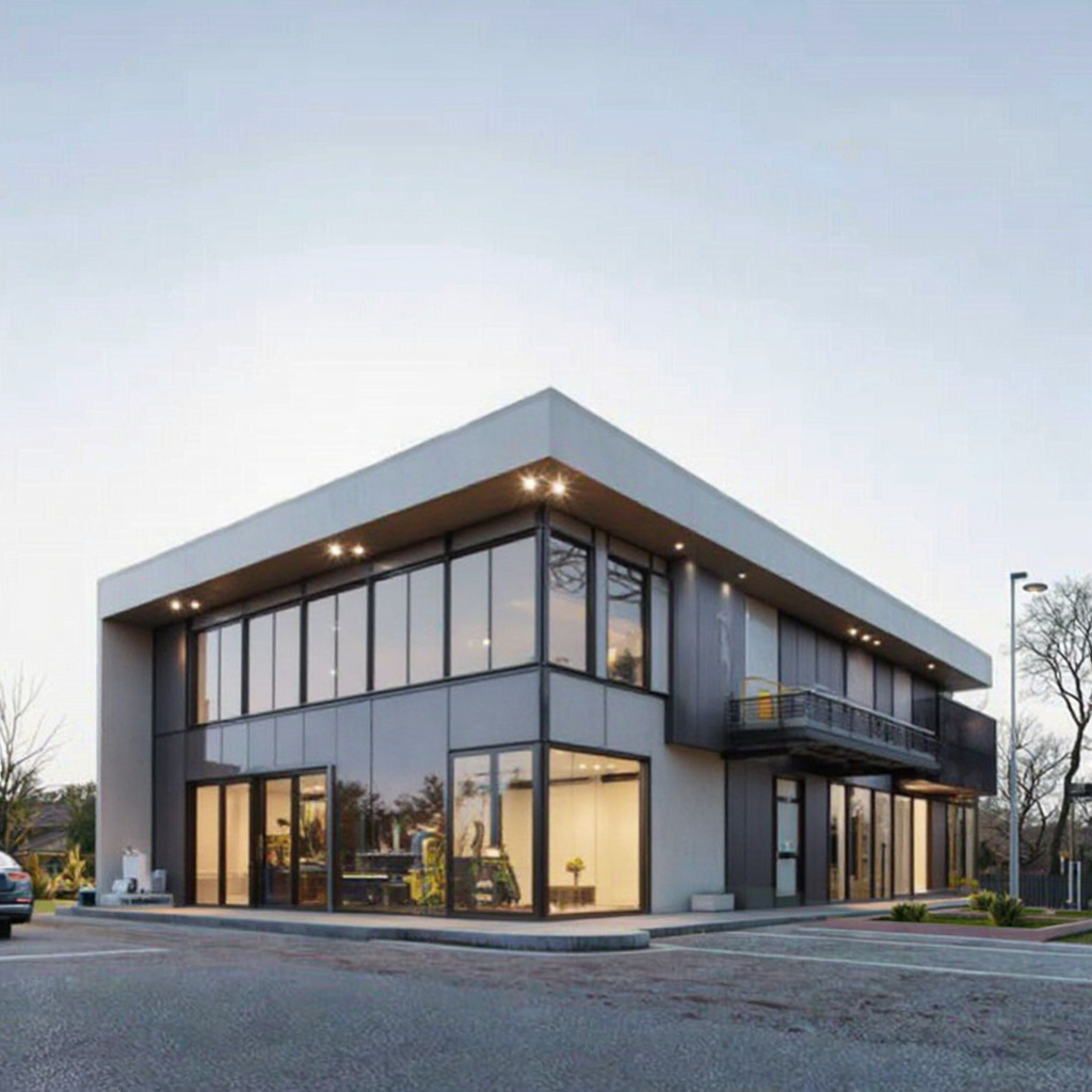 Low Cost Modern Luxury Design Multi-Story Prefabricated Steel Structure House Customized Fast Install Villas Townhouse Building