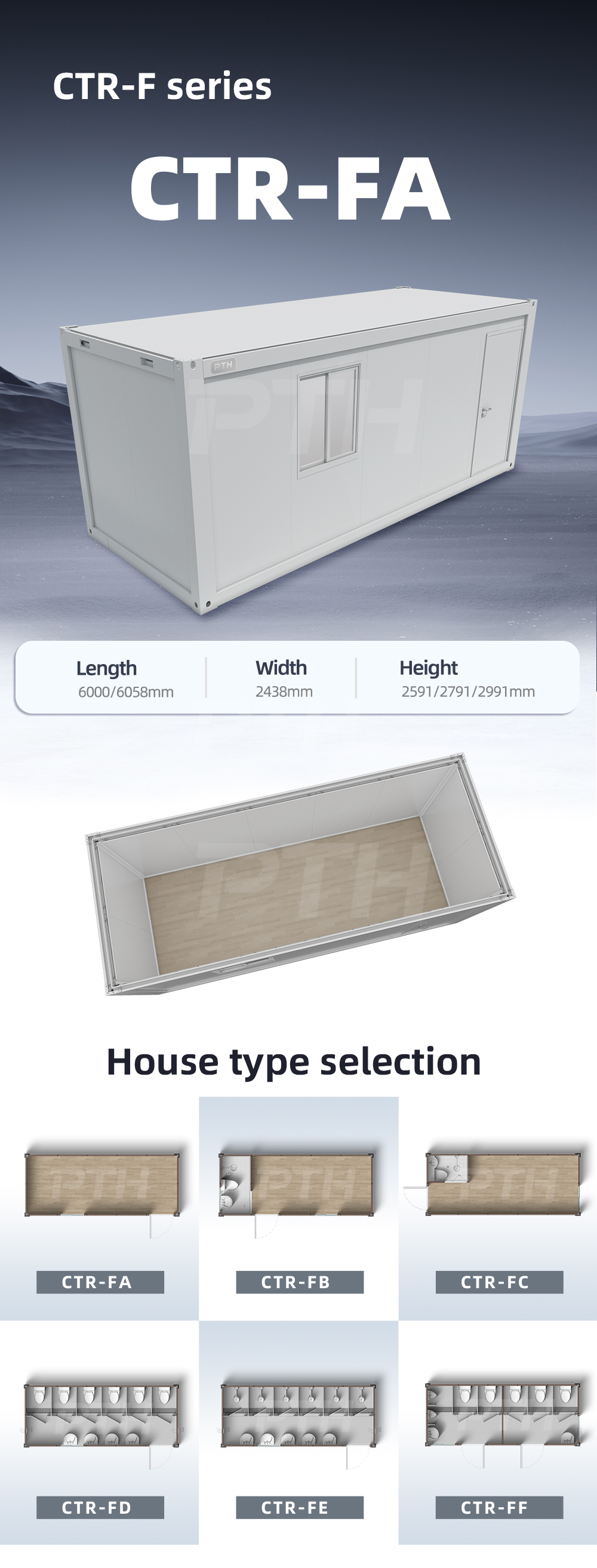 CTR-FA prefab flat-pack modular container house detail 1