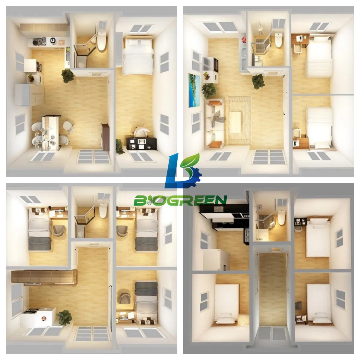Windproof Durable Expandable Container House Prefab Permanent Modular Home
