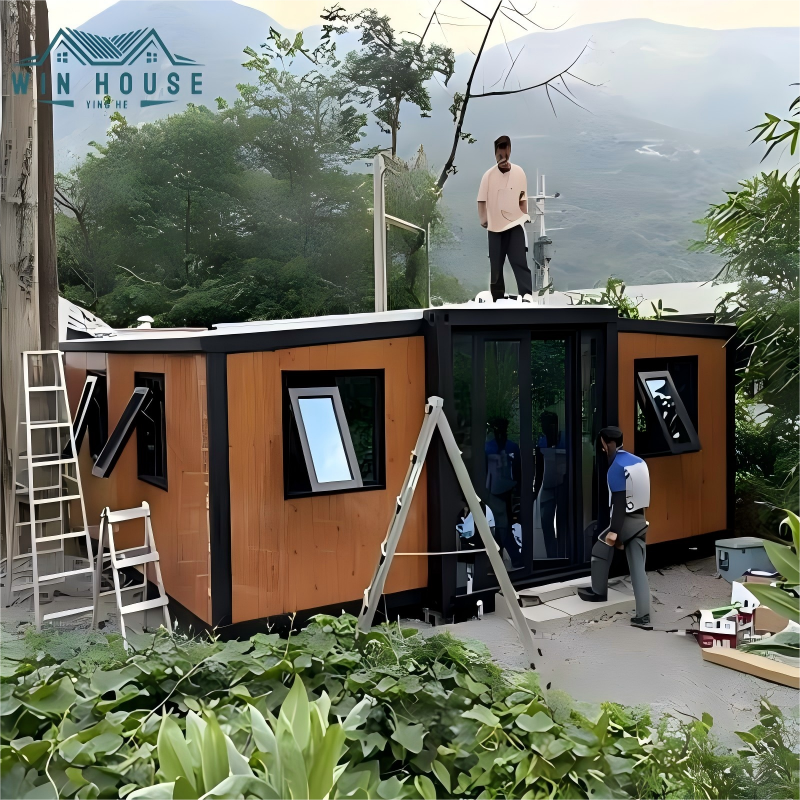 Prefab Modular Garden House Hotels Resorts Containers Home Folding Expandable Container House For 40ft Luxury House Outdoor