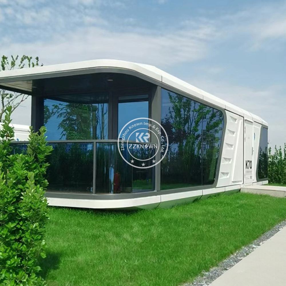 Intelligent Smart Home System Luxury Mobile Home Space Capsule Steel Prefabricated Container House for Hotel Resort