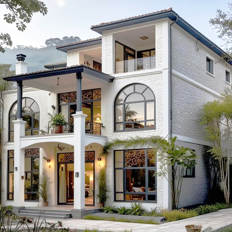 Modern Luxury Modular Prefabricated Villa Three-Floor 3 Bedroom 1 Kitchen Light Steel Structure Contemporary Modular House