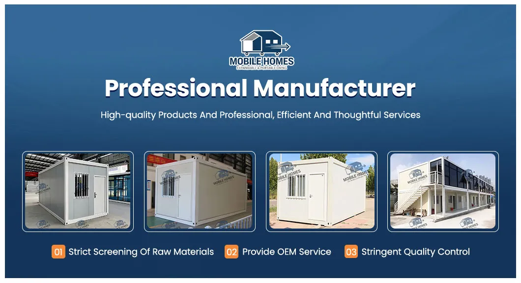 High Load Bearing Capacity Stackable Modular Container House for Temporary Dormitories